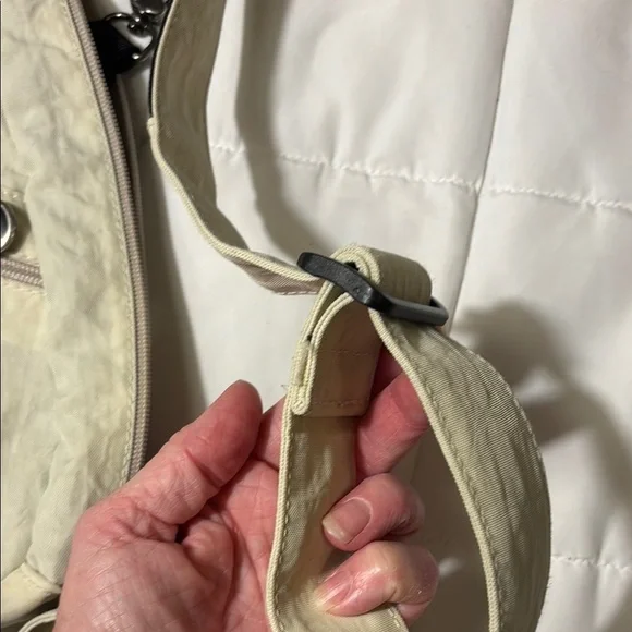 AMERIBAG 17" DISTRESSED NYLON HEALTHY BACK BAG TOTER (SMALL) CROSSBODY SLINGBAG - Picture 9 of 15